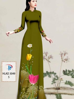 Vải Áo Dài Hoa Tulip AD HLAD3049 34